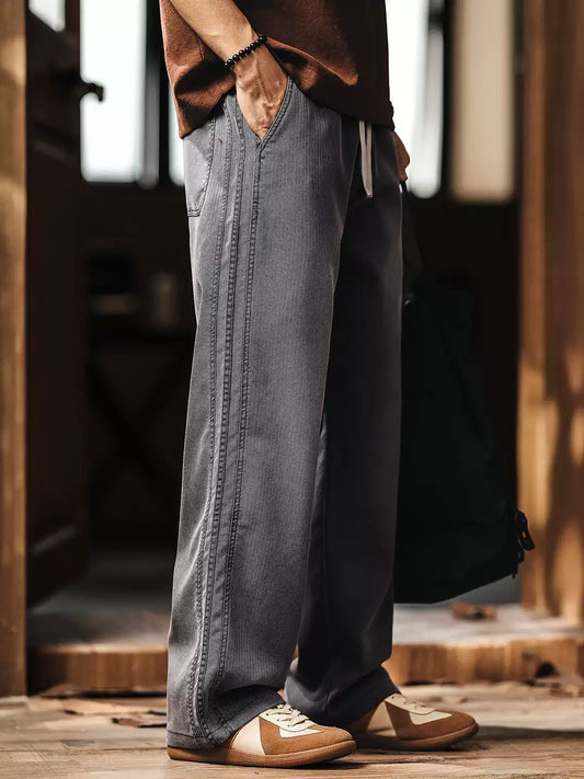 Men's Loose Straight Leg Lyocell Cool Touch Casual Pants