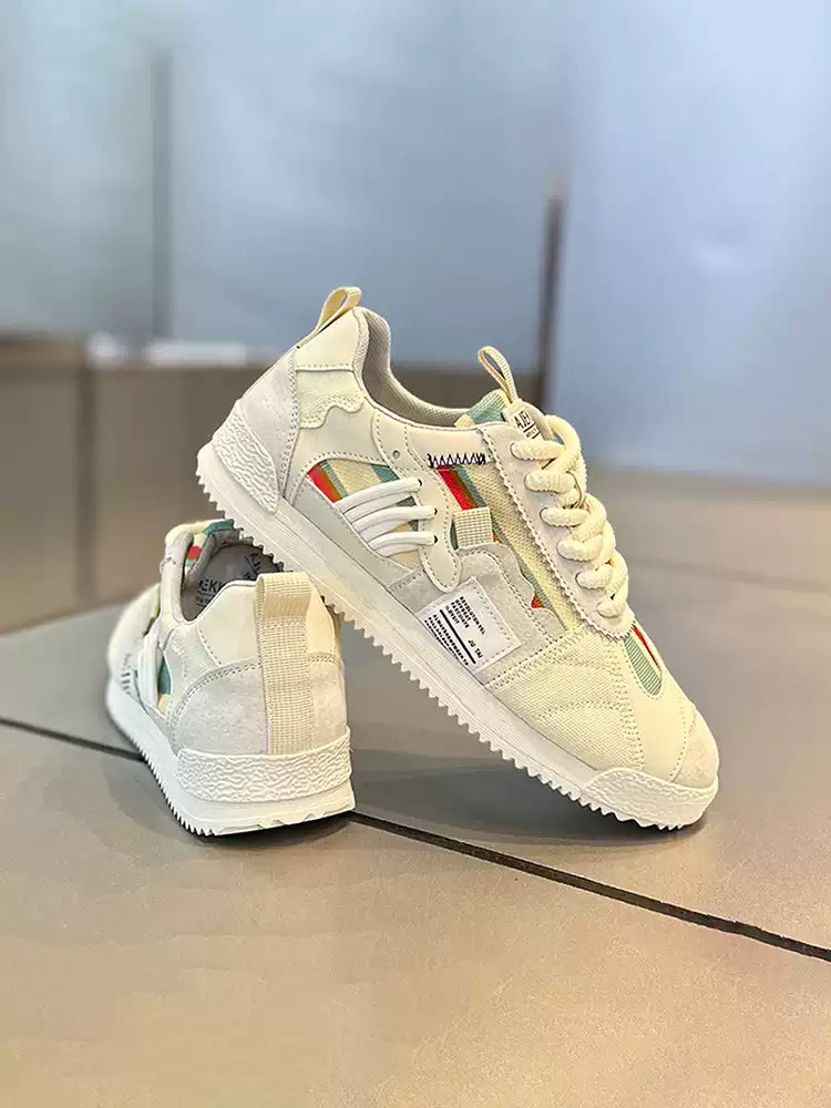 Men's Low Top Breathable Lace-Up Athletic Sneakers